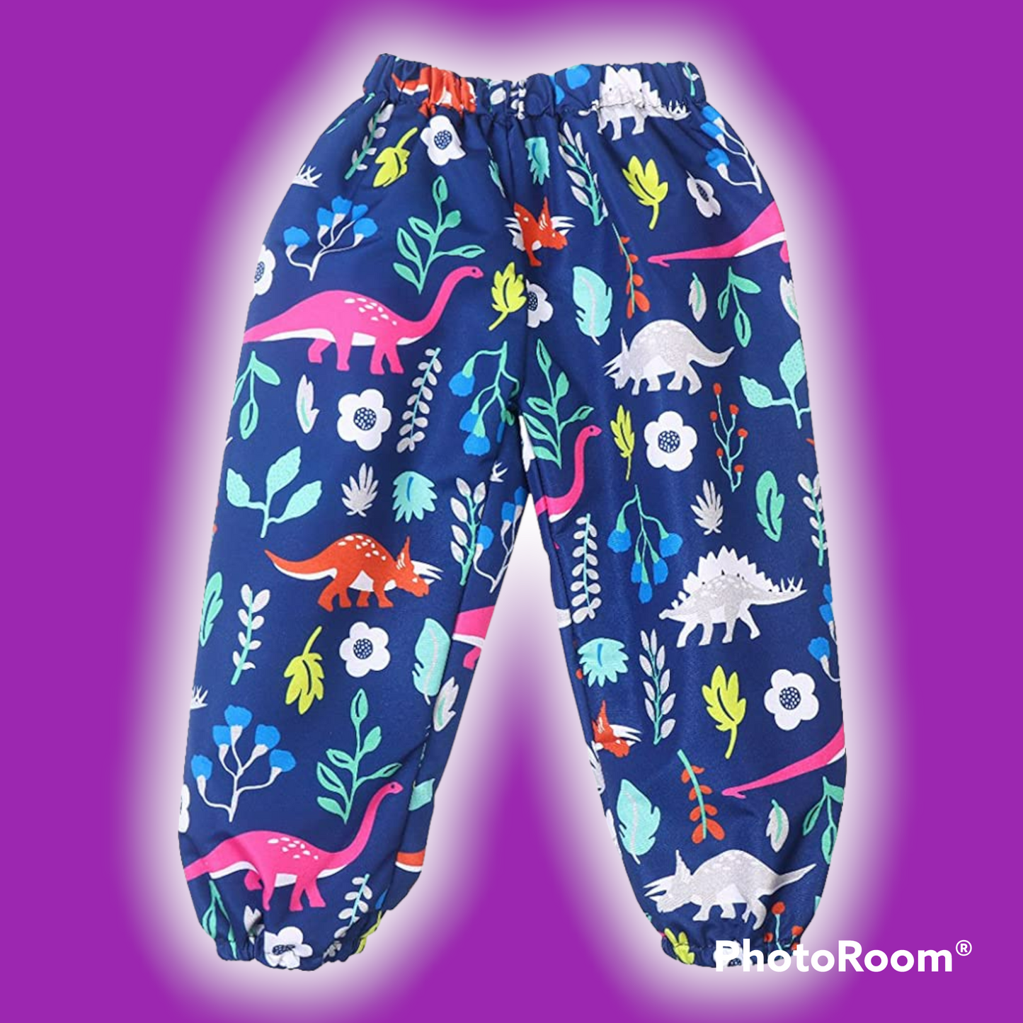 Toddler Boys or Girls Waterproof Raincoat Hooded Jacket Dinosaur Coat & Pants Suit